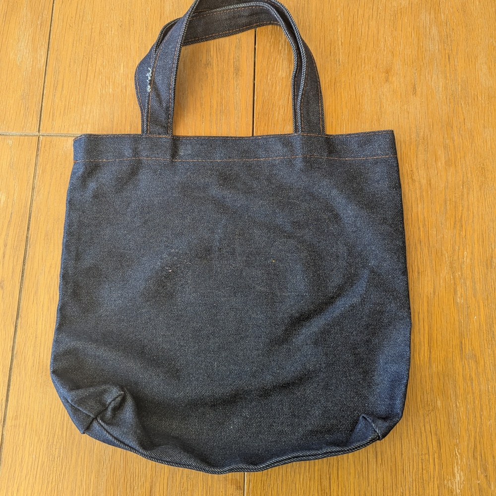 Classic Denim Tote Bag for Men or Women. Small